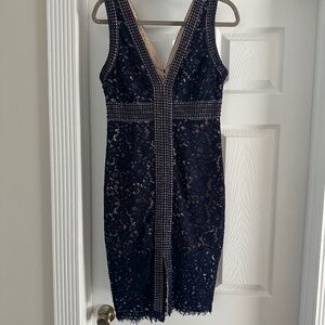 Bardot Midi Lace Dress (Worn Once)